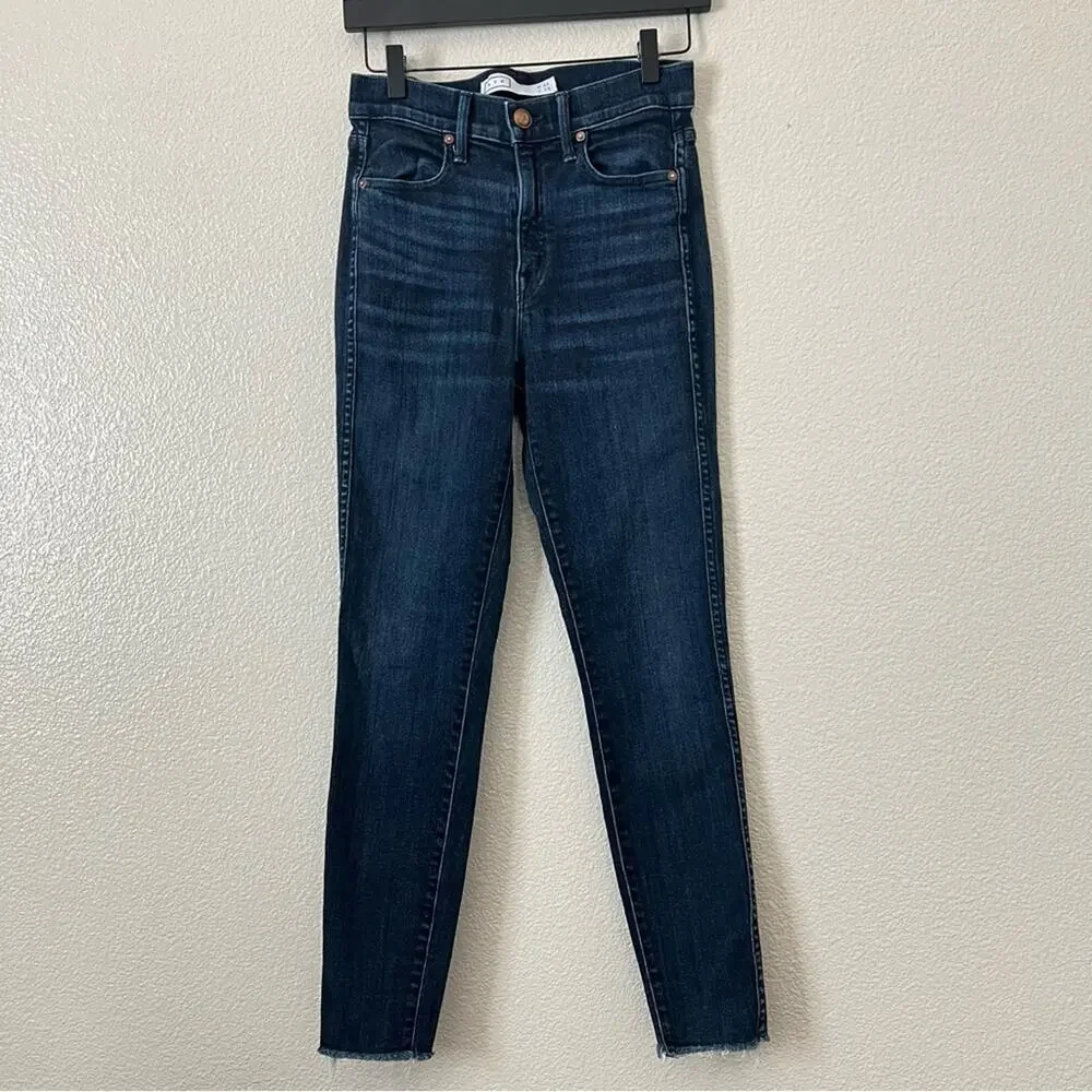 AYR The Rise High-Rise Skinny Jeans Dark Wash